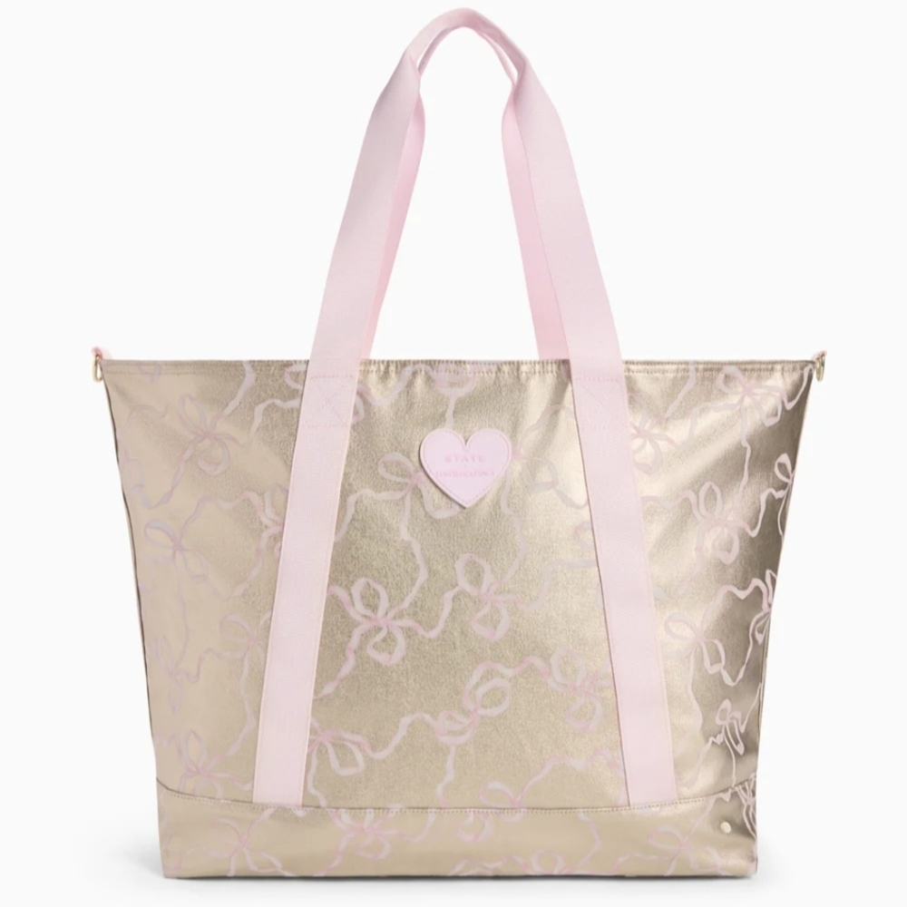 STATE X LoveShackFancy Graham XL Tote in Fresh Powder NIB